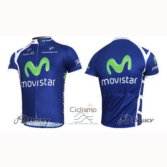 Movistar Ropa Ciclismo Culotte Corto 2011 Mangas Cortas Azul